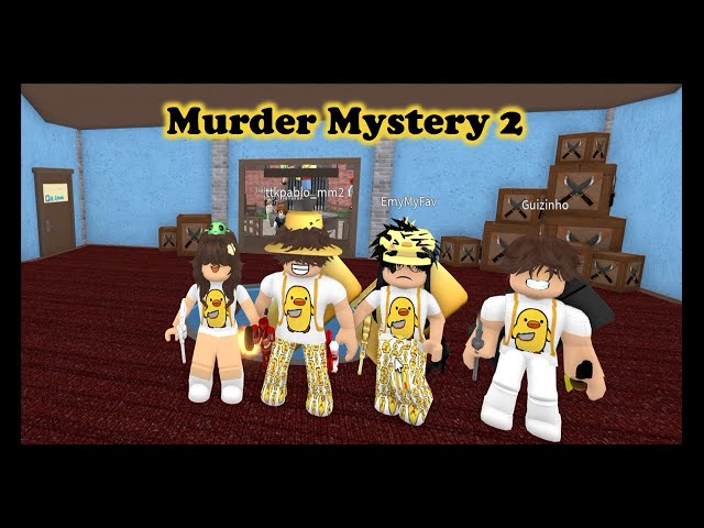 OS QUATROS PATINHOS NO MURDER - Roblox Murder Mystery 2