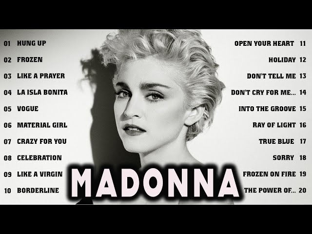 Madonna: Legendary Hits Playlist - Queens of Pop - Greatest Hits Collection of Madonna