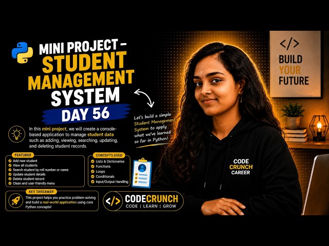 From Python Basics to Real Project! 🎓 | Day 56 | 100 Days of Python | Interview Question