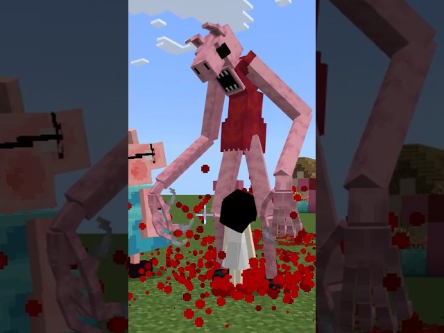 peppa pig vs little girl #minecraft