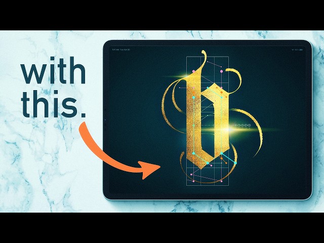 Gothic Calligraphy in PROCREATE is EASY now...