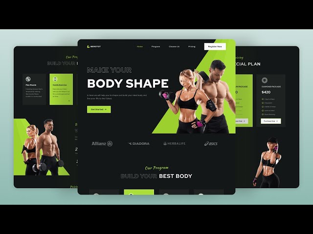 💪 Build & Deploy a Responsive Gym Website Design Using HTML CSS & JavaScript