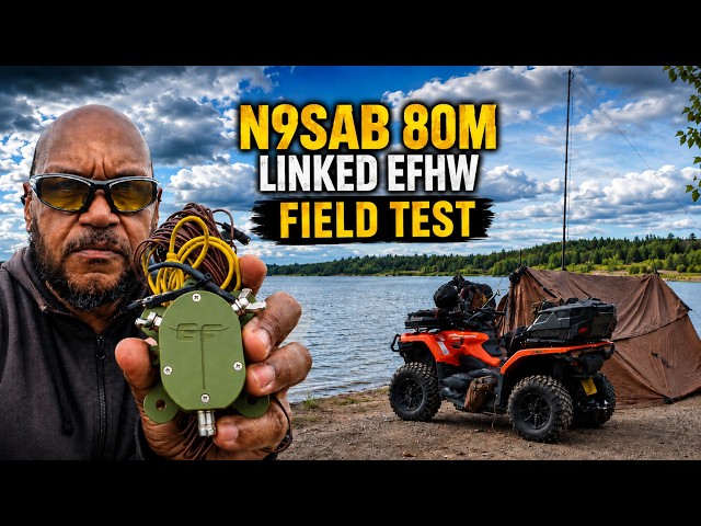 N9SAB 80M Linked EFHW Ham Radio Antenna | 40M NVIS Field Test