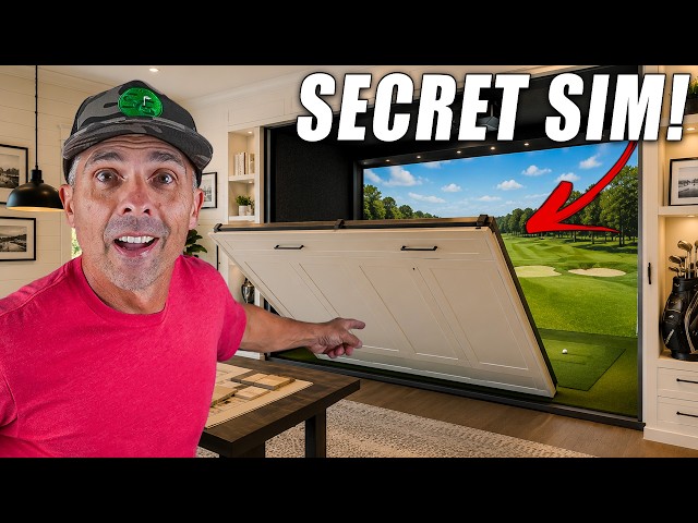 His Wife Said NO!...So He Built a HIDDEN Golf Simulator Room!