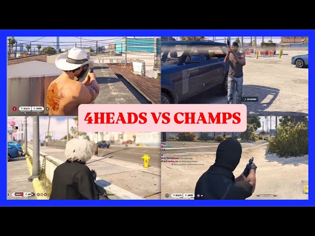 4Head's Crew Vs Champ's Crew - Near Southside Pawnshop || GTARP | Besties | Nopixel 5.0 ||