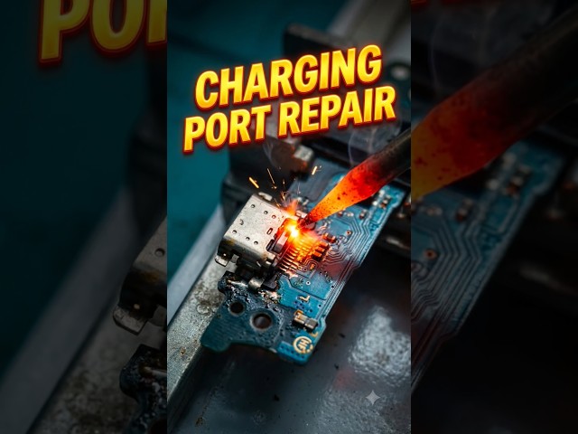 Dead Phone Charging Port Replacement! 🔥📱 #Shorts #PhoneRepair #ChargingPortRepair #TypeCReplacement