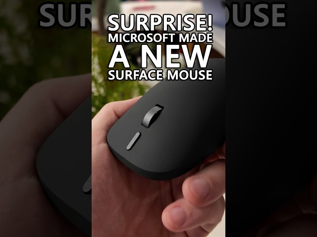First look at the new Surface Mouse with haptics #windowscentral #microsoft #surface