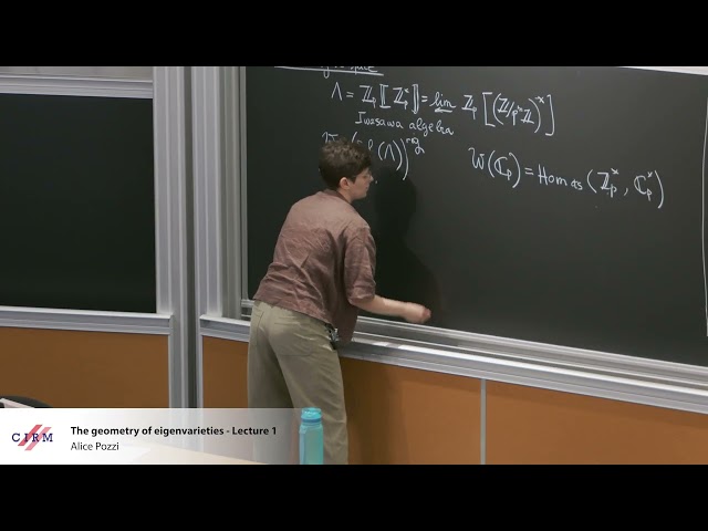 Alice Pozzi: The geometry of eigenvarieties - Lecture 1