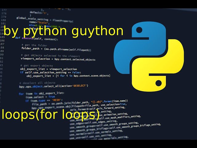 Why And How To Make Python Loops (For Loops)