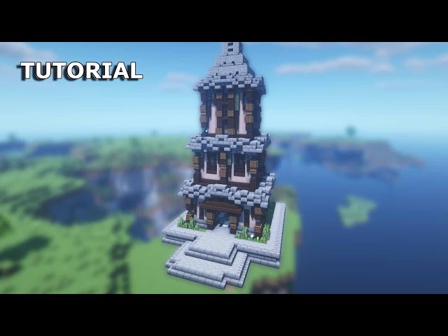 Three Tiered Tower - Block-By-Block Tutorial Minecraft