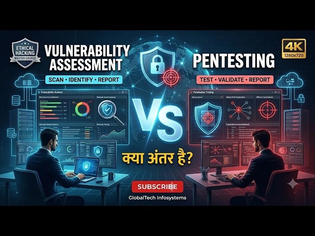 Vulnerability Assessment vs Penetration Testing   क्या अंतर है    Ethical Hacking in Hindi