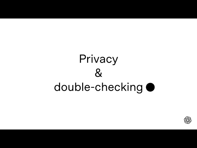 ChatGPT Privacy: What Not to Share and When to Double-Check | OpenAI Academy
