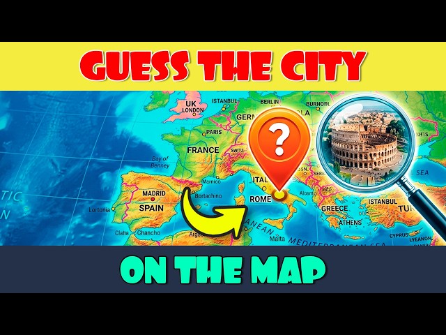 Guess the City on the Map 🗺️ 📍
