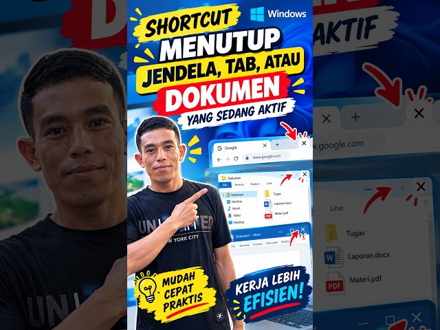 Shortcut Windows untuk Menutup Jendela, Tab, atau Dokumen dalam Sekejap!