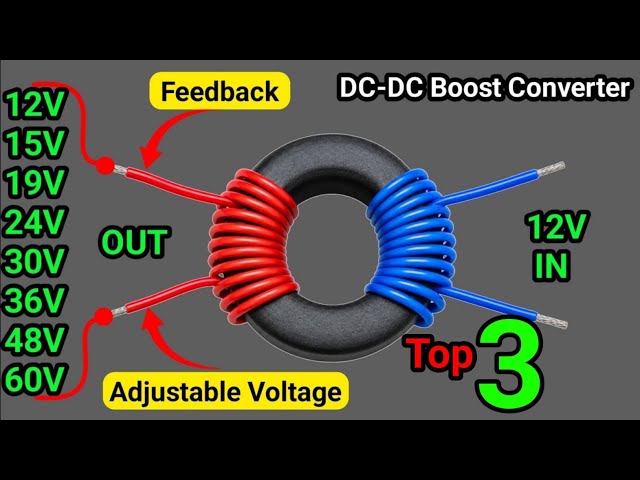 Top 3 DC-DC Boost Converter Circuits Anyone Can Make in 2026