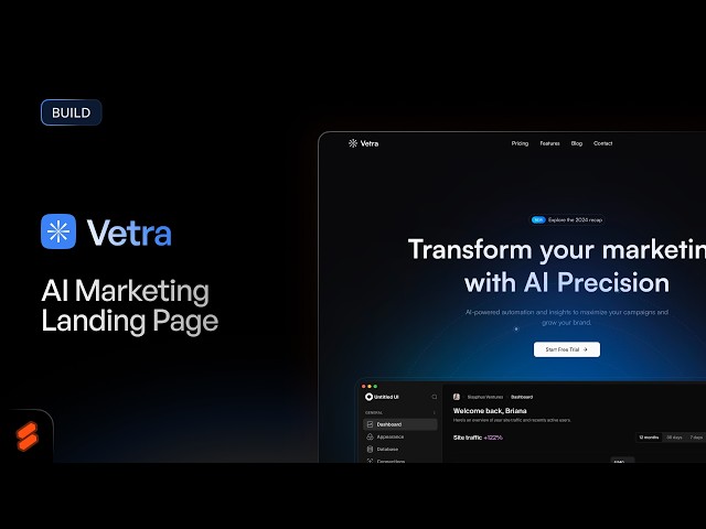 Showcasing Stunning Dark SaaS Landing Page with Nextjs 15, Tailwind CSS, Shadcn UI and Magic UI