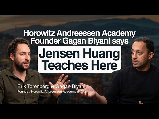 a16z Launches New School in SF | Gagan Biyani & Erik Torenberg