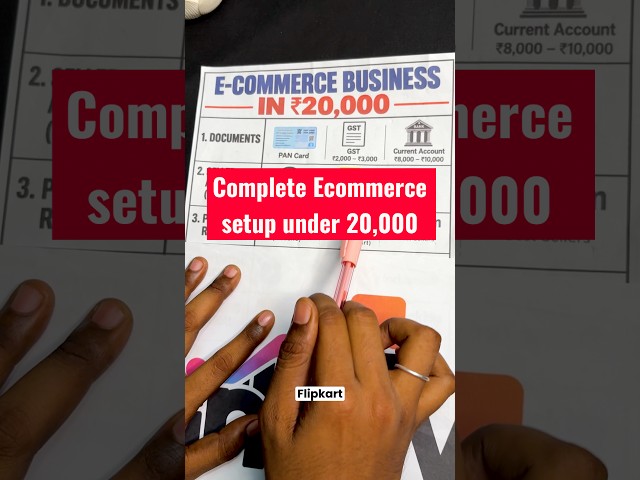 How to Start an E-Commerce Business with Just ₹20,000, Complete Roadmap 2026
