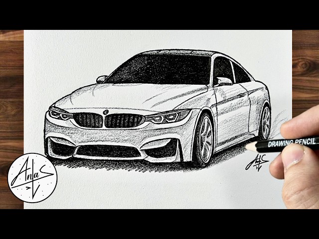 How To Draw BMW Car | Drawing Tutorial