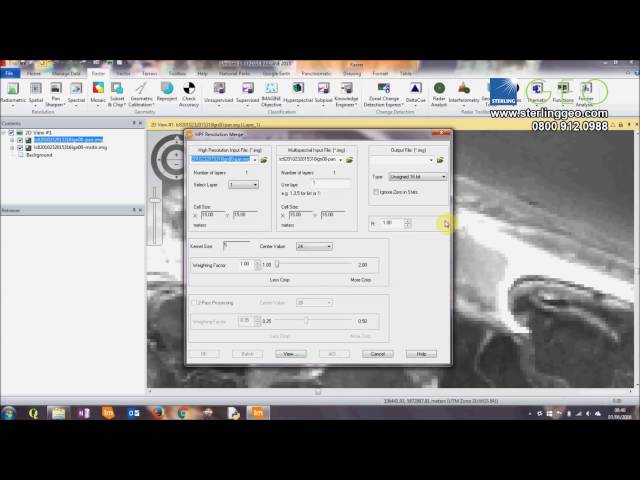 Two Minute Tip | How to Pan Sharpen Data in ERDAS IMAGINE v15