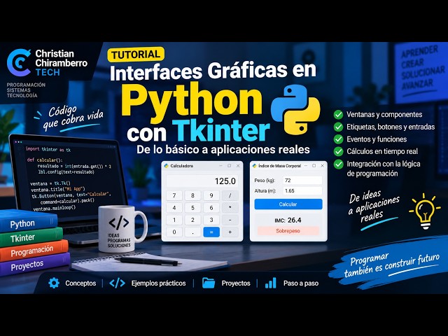 Python + Tkinter: Crea Interfaces Gráficas desde Cero | Tutorial Práctico