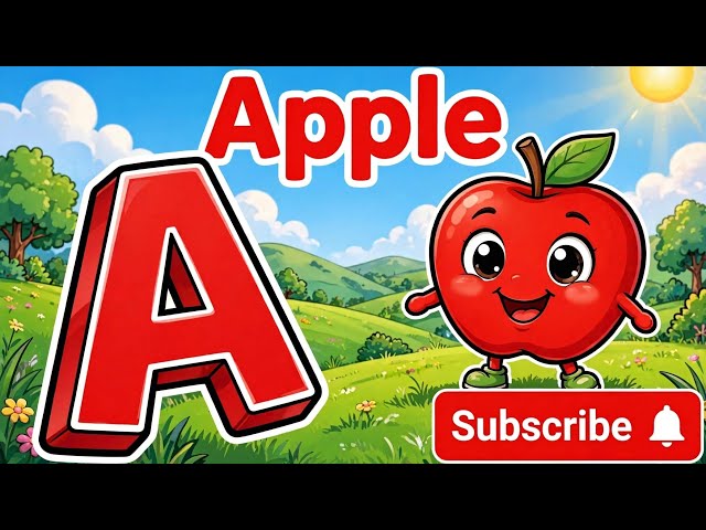 ABC  rhymes for toddlers | ABC phonics song for kids | 🍎⚽🎸☎️ | 