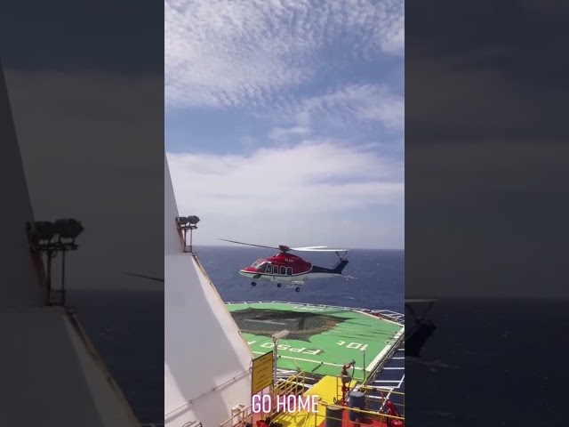 Offshore #helicopter  Landing #fpso #offshore #offshorelife