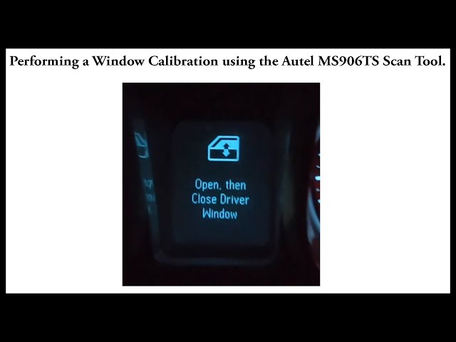 2013 Camaro Power window Reset , Calibration , initialization using the Autel Maxisys MS906TS.