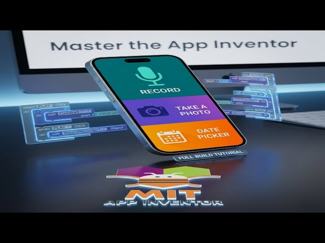 Record Audio, Take Photos & Pick Dates in One App | MIT App Inventor Tutorial