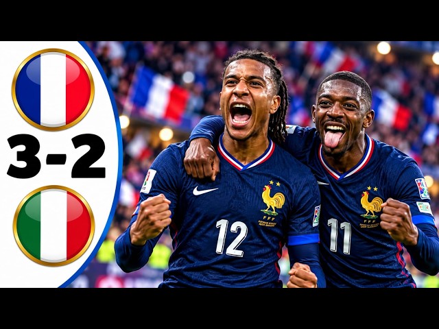 France vs Italy 3-2 - All Goals & Highlights - 2026