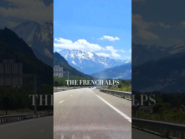 Driving through the French Alps towards Chamonix-Mont-Blanc 🇨🇵 #france #ytshort #travel