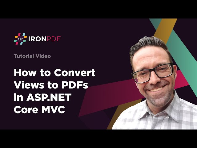 How to Convert Views to PDFs in ASP.NET Core MVC | IronPDF