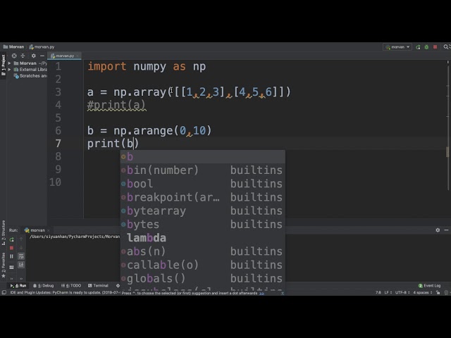Numpy Array Basics