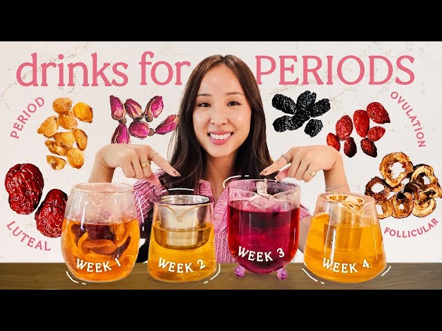 4 drinks you NEED for better periods! *cramps, fatigue & stress*