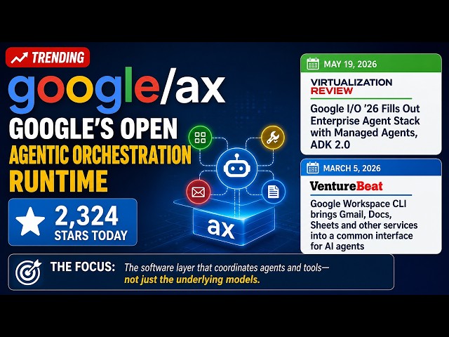 google/ax — Google's open agentic orchestration runtime  Create an accurate, engaging explainer vide