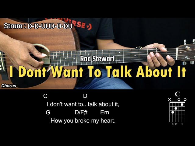 I Dont Want To Talk About It - Rod Stewart | EASY Guitar Tutorial with Chords - Guitar Lessons