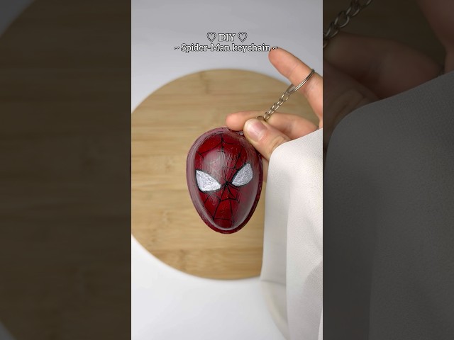 Viral DIY Spider-Man Bag Charm FROM Kinder Joy