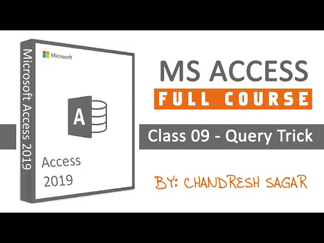 MS Access: Class 09 - Query Trick | Hindi/Urdu | KB Tech India