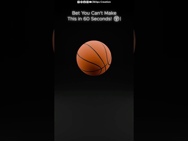 🏀 I Made a Realistic Basketball in Blender 5.0 🤯 | @3dipscreation #blender  #cgi