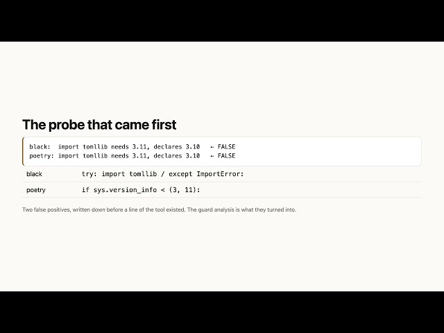Runs On — does this actually run on the Python it promises?