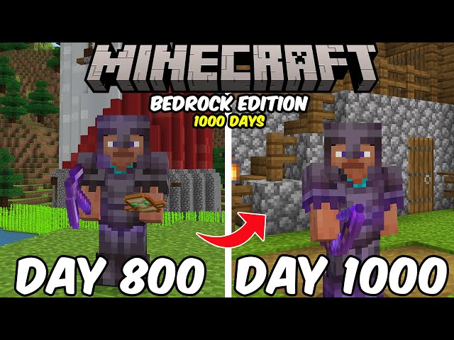 1000 Days in Minecraft Bedrock Edition