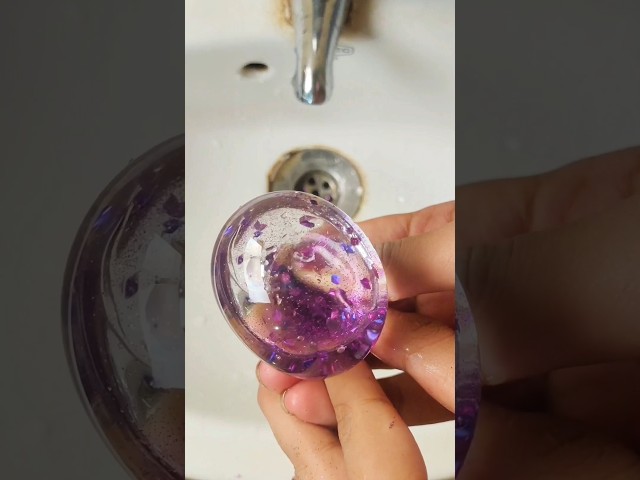 Nano tape Diy 💦!  Satisfying Purple Water Ball🧊 #shorts #shortsfeed