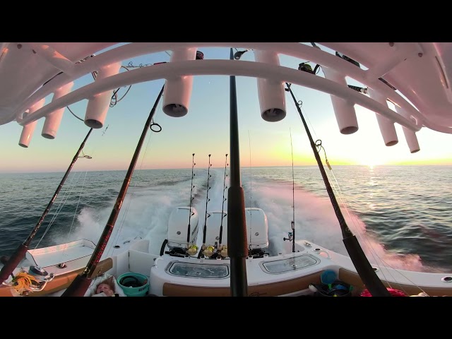 GoPro 360 VR boat ride on the ocean 8 minute