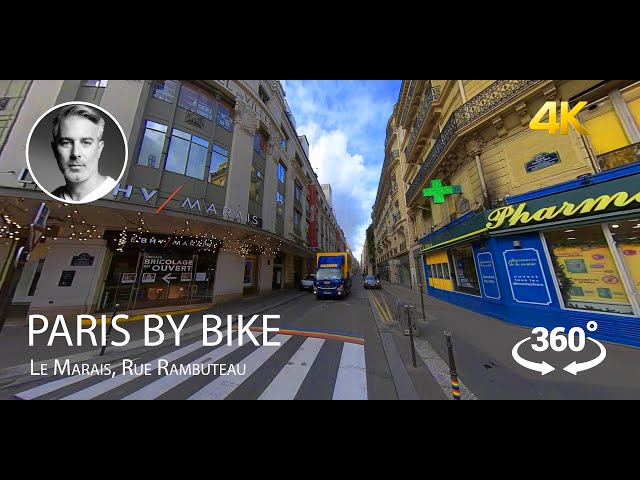 Paris 360° virtual tour, Le Marais, see Le Centre Pompidou, 4K video