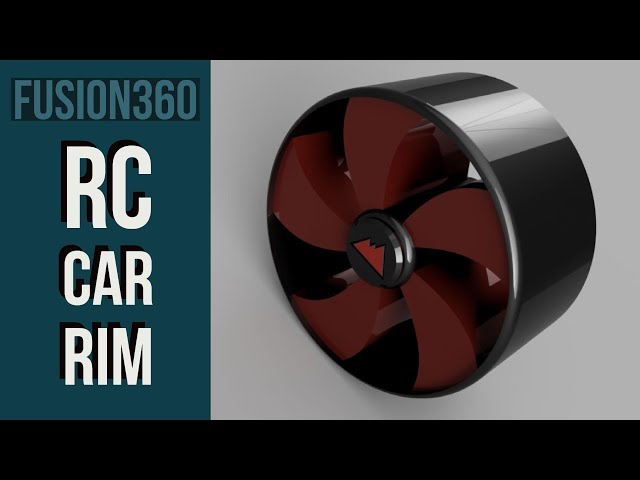 Designing a RC CAR Rim in Fusion 360 ready to 3D print (Beginner Difficulty)