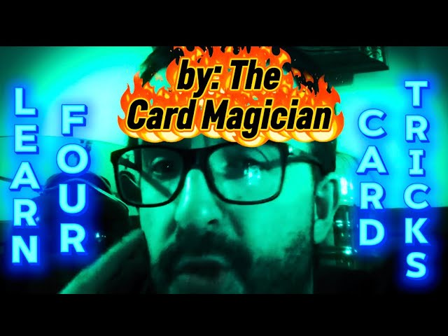 4 Card Trick Tutorials - #cardtrick #cardmagic #cardmagician #learncardtricks #learnmagic #magic