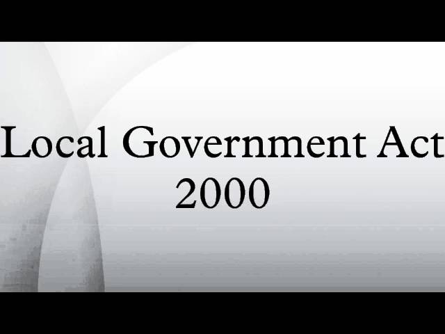 Local Government Act 2000