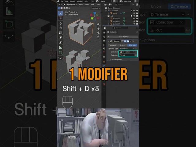 Noob vs PRO: Collection Booleans in Blender