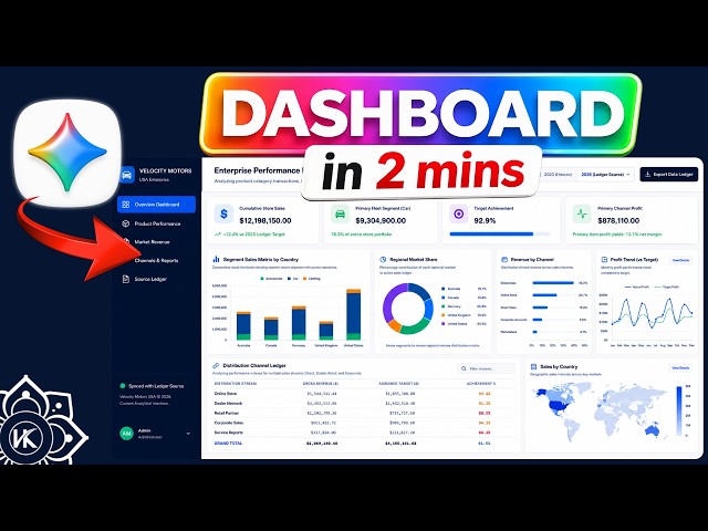 Create an Excel Dashboard in Minutes Using Gemini AI 🤯 | Step-by-Step Tutorial