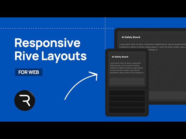 Creative RESPONSIVE Rive Layouts for the Web - Crash Course